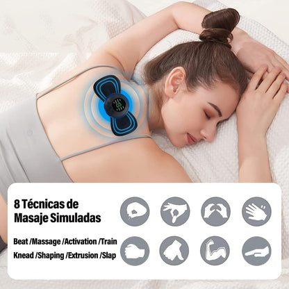 MINI MASAJEADOR ANTIESTRES RelaxaGo® CON 8 MODOS DE MASAJE 🔥OFERTA 3X1🔥