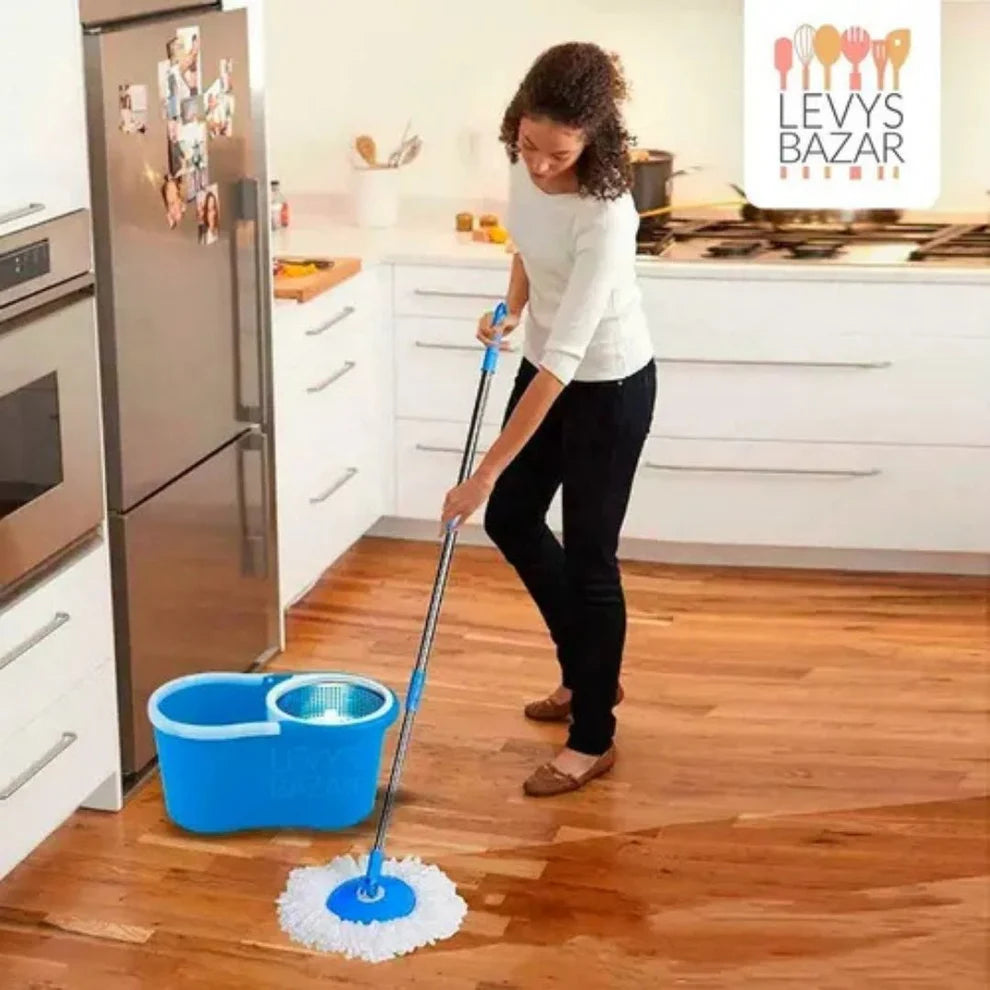 Trapeador autoexprimible HogarMax™ | Trapeador Giratorio Autoexprimible – ¡Limpieza sin esfuerzo!