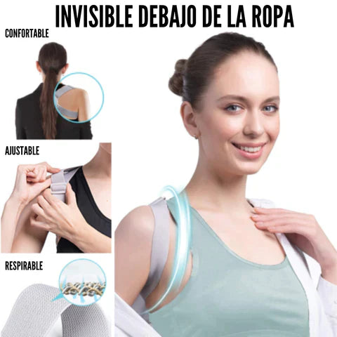 CORRECTOR DE POSTURA PROFESIONAL CON SENSOR INTELIGENTE RECARGABLE