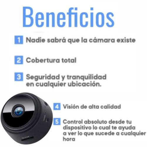 MINI CÁMARA WIFI FULL HD VISIONPRO® 🔥60% de Descuento🔥