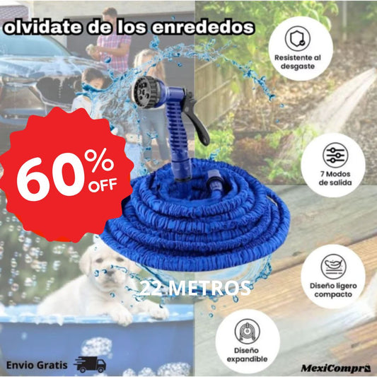 MANGUERA ANTI ENREDOS MULTIFUNCIONAL WATTERMAX ® 7 MODOS DE USO🔥OLVÍDATE DE LAS MANGUERAS PESADAS Y FRAGILES🔥