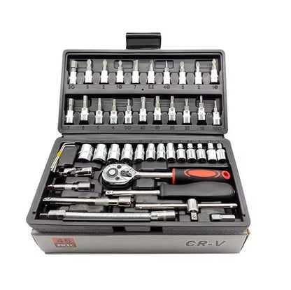 Juego de Llaves 46 Piezas PowerTool Max 46™:!Lo necesario en un solo estuche!