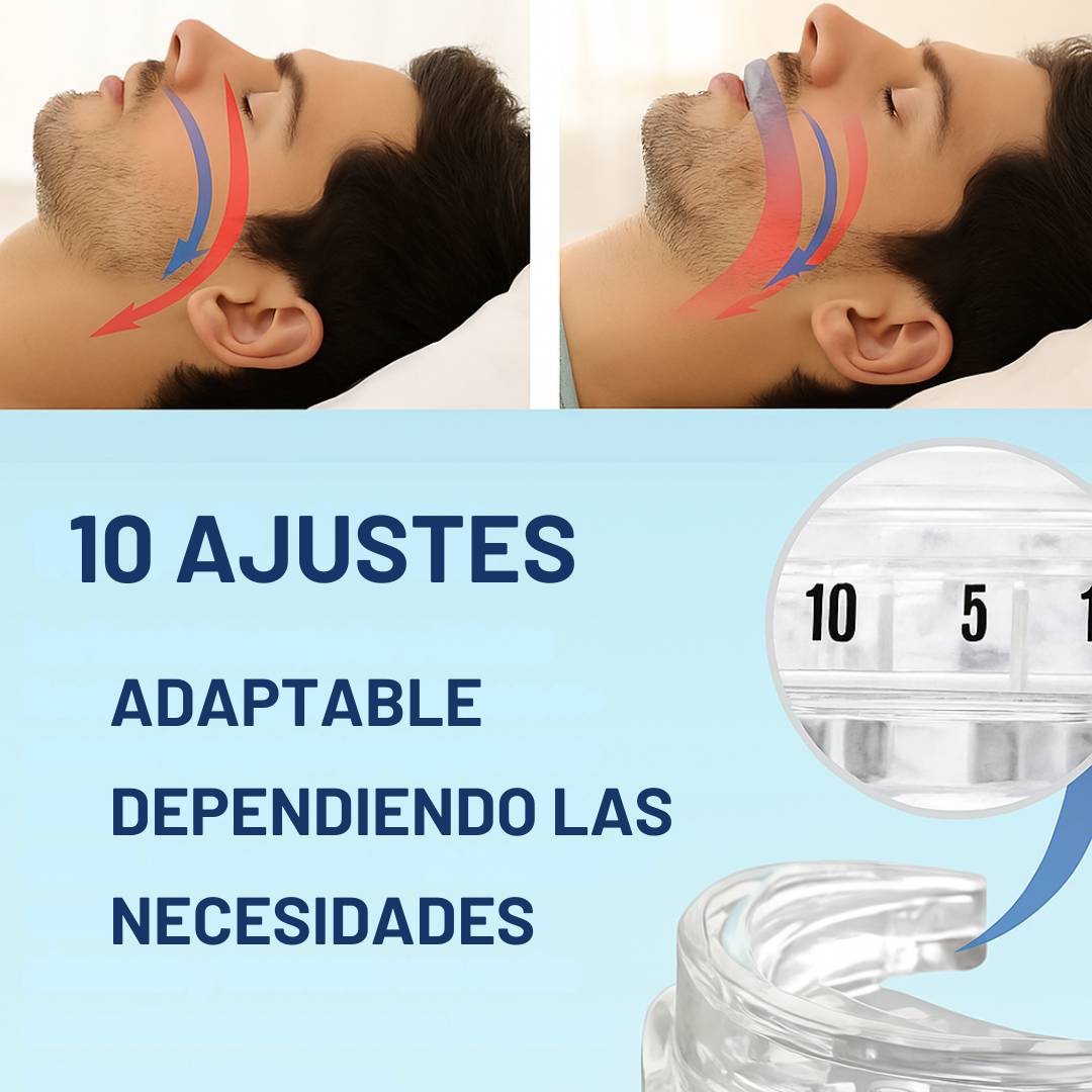 BOQUILLA ANTIRONQUIDOS Y ANTIBRUXISMO MOUTHPIECE® AJUSTABLE CON 60% DESCUENTO🔥